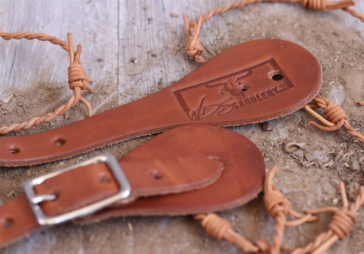 Simple leather spur straps