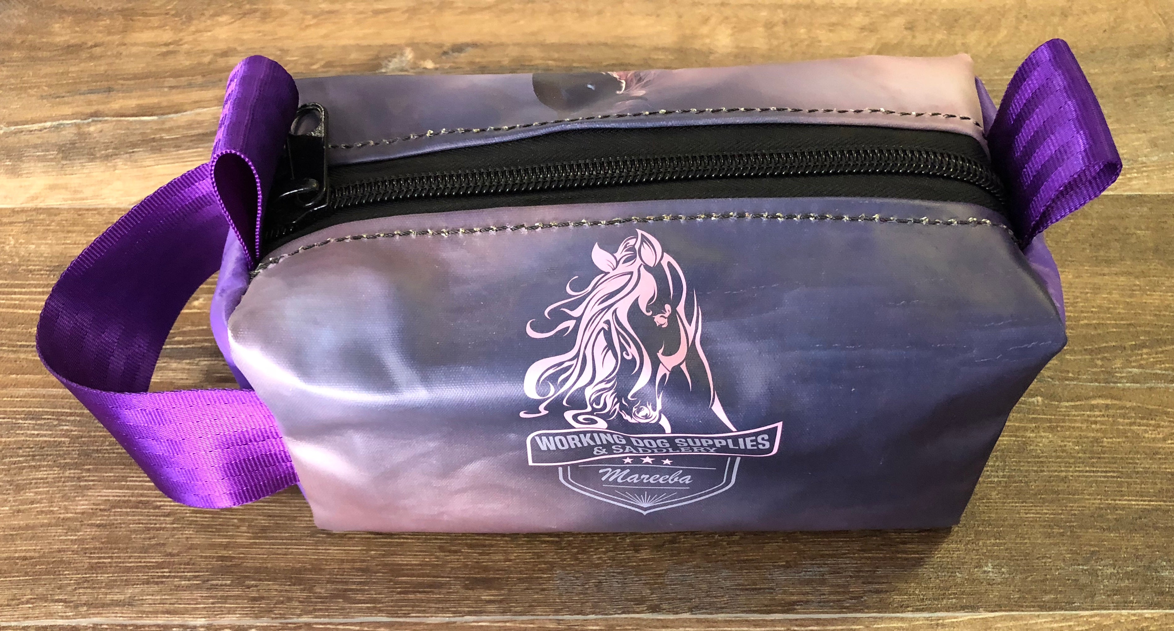Toiletry Bag with Horse Print