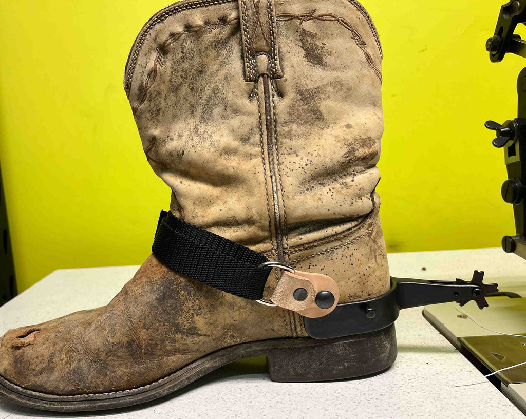 Bull Rider Boot Wraps WDS Saddlery Bull | Bronc Riding Spur Straps